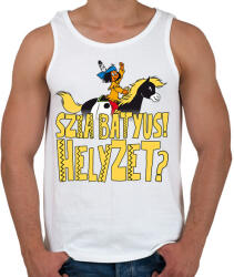 printfashion Yakari-Szia Bátyus! Helyzet? - Férfi atléta - Fehér (17356246)