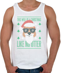 printfashion Karácsonyi mókusos csúnya pulcsi - Férfi atléta - Fehér (16993588)