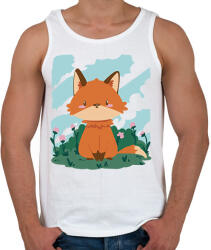 printfashion Bébi róka - Férfi atléta - Fehér (17100238)