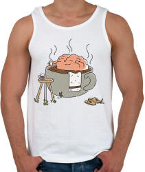 printfashion Kávé - Férfi atléta - Fehér (17338054)