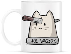 printfashion Jól vagyok - Bögre - Fehér (17254175)