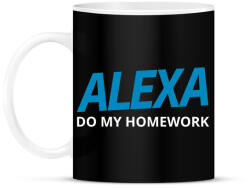 printfashion Alexa Do My Home work - Bögre - Fekete (17146996)