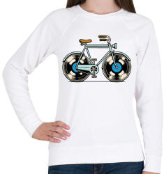 printfashion Bringás lemezen - Női pulóver - Fehér (17064033)