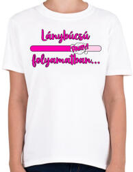 printfashion Lánybúcsú folyamatban - Gyerek póló - Fehér (17473412)