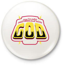 printfashion Minden lehetséges Istennel - Kitűző, hűtőmágnes - Fehér (17160021)