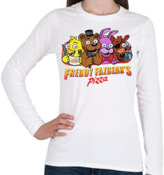 printfashion Freddy Fazbear - Női hosszú ujjú póló - Fehér (17168503)