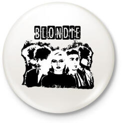 printfashion blondie bw - Kitűző, hűtőmágnes - Fehér (16958468)