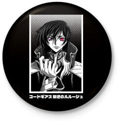 printfashion Code Geass - Kitűző, hűtőmágnes - Fekete (17407733)