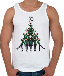 printfashion EXO Christmas - Férfi atléta - Fehér (16882512)