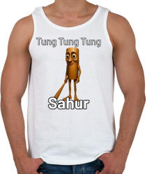 printfashion Tung Tung Tung Sahur - Férfi atléta - Fehér (17454292)