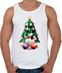 printfashion Bowling karácsonyfa - Férfi atléta - Fehér (16976488)