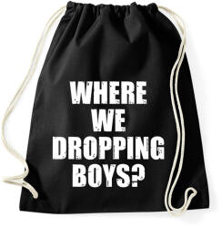 printfashion Where we dropping boys? - fehér - Sportzsák, Tornazsák - Fekete (17382119)