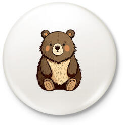 printfashion Maci - Kitűző, hűtőmágnes - Fehér (17437180)