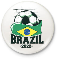 printfashion Brazilok 2022 - Kitűző, hűtőmágnes - Fehér (17074097)
