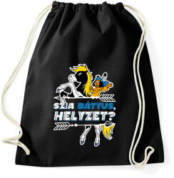 printfashion Yakari - Szia Bátyus, helyzet? - Sportzsák, Tornazsák - Fekete (17373471)