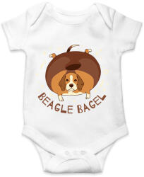 printfashion Bagel beagle - Baba Body - Fehér (17054266)