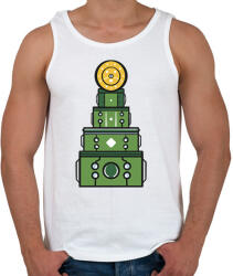 printfashion Dob karácsonyfa - Férfi atléta - Fehér (16996741)