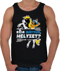 printfashion Yakari - Szia Bátyus, helyzet? - Férfi atléta - Fekete (17373347)