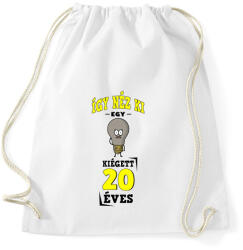 printfashion igy néz ki egy kiégett 20 éves - Sportzsák, Tornazsák - Fehér (17238731)