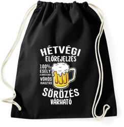 printfashion Hétvégi előrejelzés - Sportzsák, Tornazsák - Fekete (16924846)