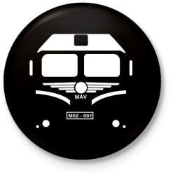 printfashion m62 vonat - Kitűző, hűtőmágnes - Fekete (17222165)