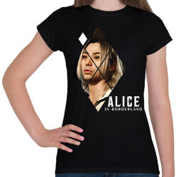 printfashion Alice in borderland shuntaro fehér - Női póló - Fekete (17240849)