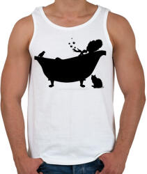 printfashion Fürdőkád - Férfi atléta - Fehér (17323409)