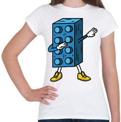 printfashion Lego dab - Női póló - Fehér (17171973)
