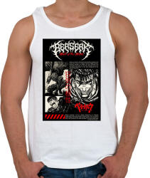 printfashion Berserk - Guts - Férfi atléta - Fehér (17206898)
