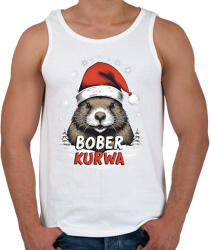 printfashion Bober Kurva - Férfi atléta - Fehér (16960288)