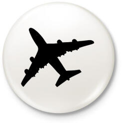 printfashion Repülő - Kitűző, hűtőmágnes - Fehér (17193378)