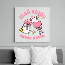 printfashion Első közös anyák napja - Vászonkép - Fehér (17429542)