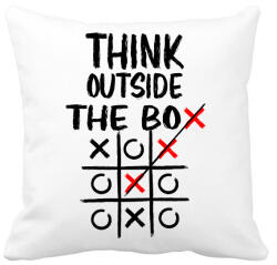 printfashion Think outside the box - Párnahuzat, Díszpárnahuzat - Fehér (17484525)