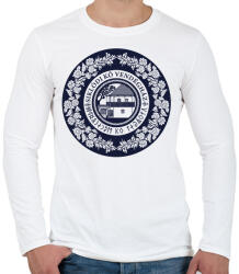 printfashion siklód kő panzió - Férfi hosszú ujjú póló - Fehér (16894080)