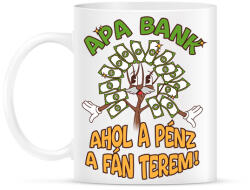 printfashion Apa bank - Bögre - Fehér (17475073)