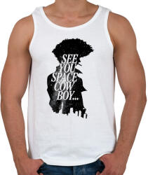 printfashion Cowboy bebop - Férfi atléta - Fehér (17403252)