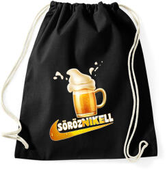 printfashion Sörözés - Sportzsák, Tornazsák - Fekete (17231985)