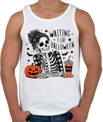 printfashion Waiting for Halloween - Férfi atléta - Fehér (16917444)