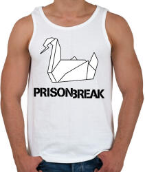 printfashion prison break fekete - Férfi atléta - Fehér (17420452)