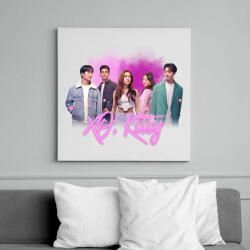 printfashion Xo kitty - Vászonkép - Fehér (17349036)