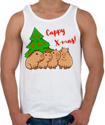 printfashion Capy xmas - Férfi atléta - Fehér (16959838)