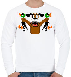 printfashion Duck hunt - Férfi pulóver - Fehér (17383377)