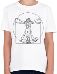 printfashion Focista - Da Vinci - Gyerek póló - Fehér (17042928)