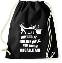 printfashion Anyuuu, ez online játék - Sportzsák, Tornazsák - Fekete (17039761)