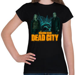 printfashion Walking Dead Dead city - Női póló - Fekete (16893378)
