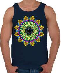 printfashion Mandala2 - Férfi atléta - Sötétkék (16963890)