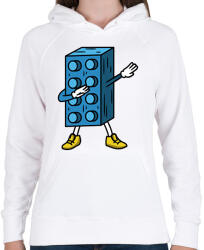printfashion Lego dab - Női kapucnis pulóver - Fehér (17172072)