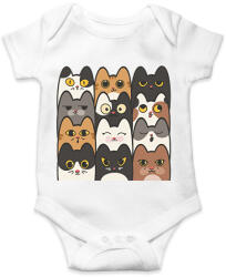 printfashion Cicák - Baba Body - Fehér (17362072)