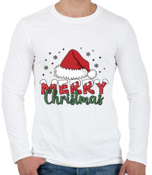 printfashion mikulás sapka - Férfi hosszú ujjú póló - Fehér (17174526)