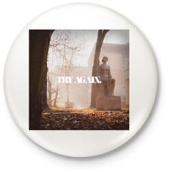 printfashion try again. - Kitűző, hűtőmágnes - Fehér (17270846)